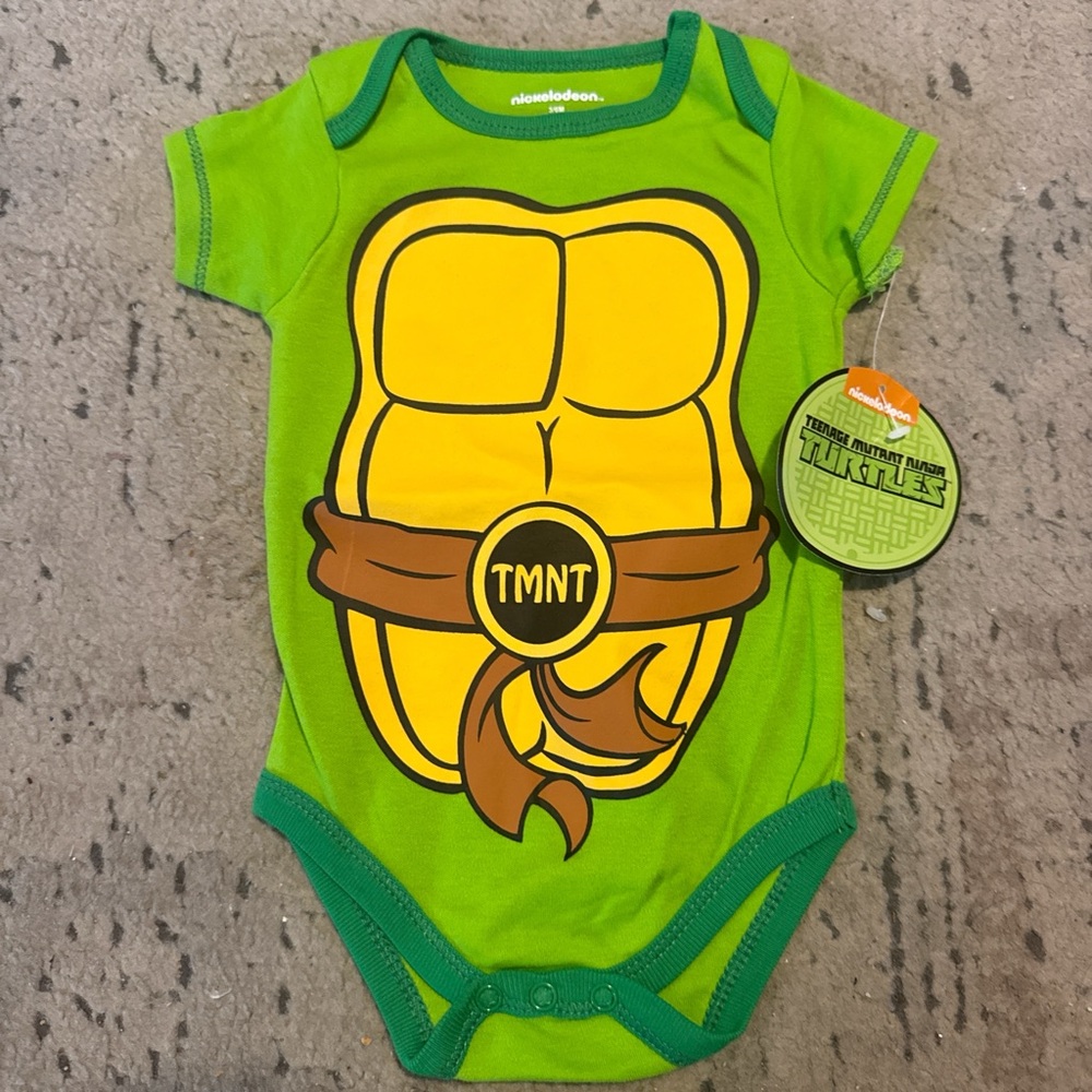 Nickelodeon TMNT Green and Yellow Bodysuit